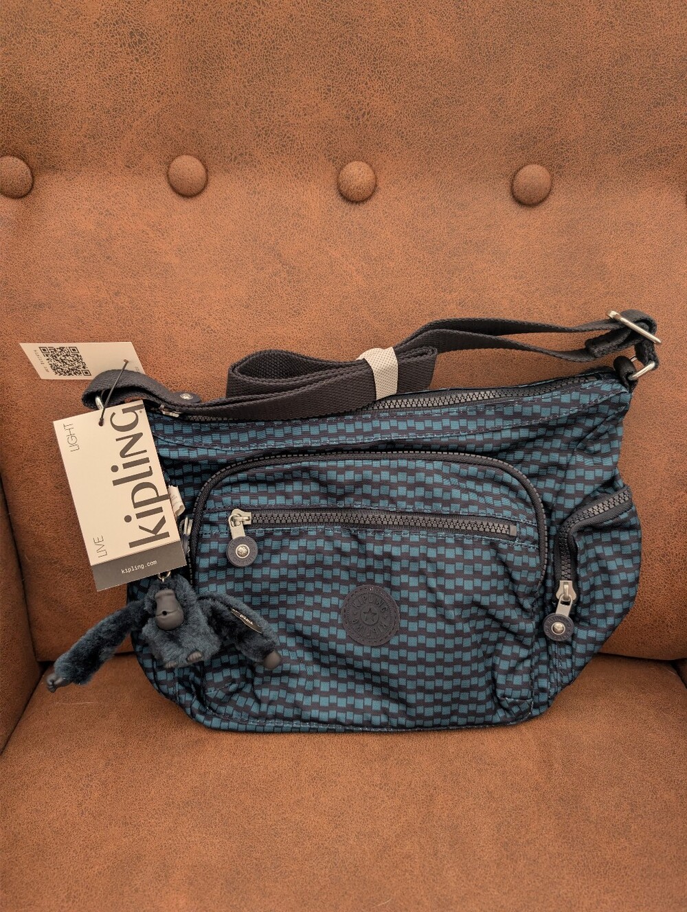 Kipling Gabbie Small Crossbody Bag in Dark Lobby Tile